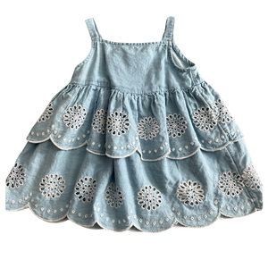 TUCKER + TATE girls top, Size: 12mo, color: blue/white
